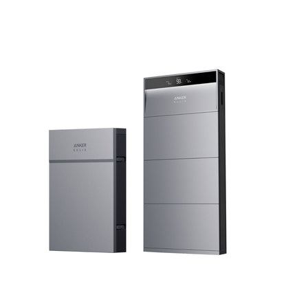 One Anker Power Module with three Anker Battery Modules and one Anker Backup Controller