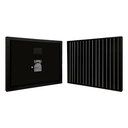 RICH SOLAR MEGA 50 Watt Solar Panel Black Front And Back