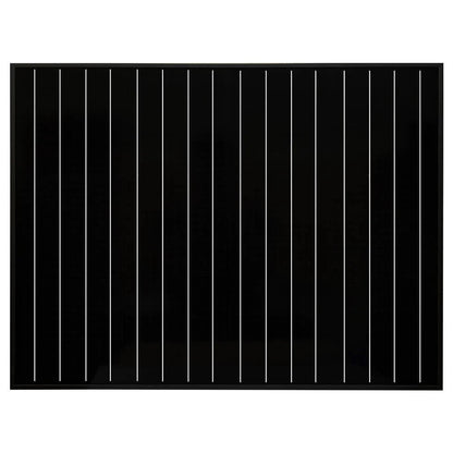 RICH SOLAR MEGA 50 Watt Solar Panel Black Front View