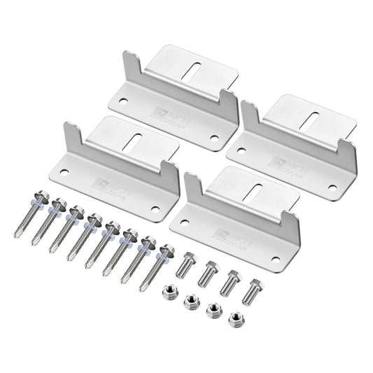 RICH SOLAR Mounting Hardware Z Brackets With Bolt And Nuts