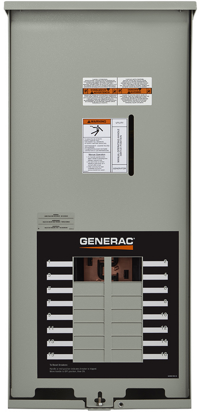 Generac RXG16EZA3 100 Amp Automatic Transfer Switch NEMA 3R With 16 Circuit Load Center New