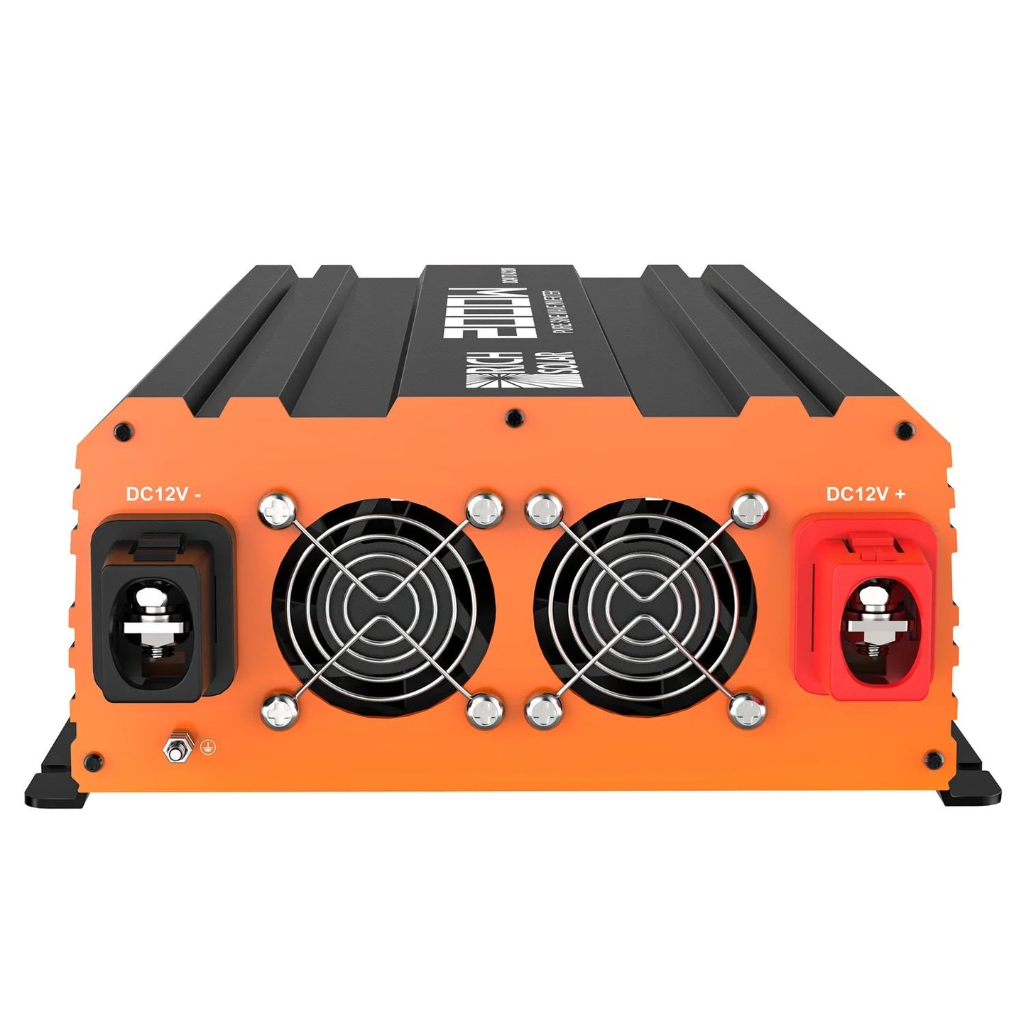 Rich Solar 2000 Watt 24 Volt Industrial Pure Sine Wave Inverter Accelerator Side View