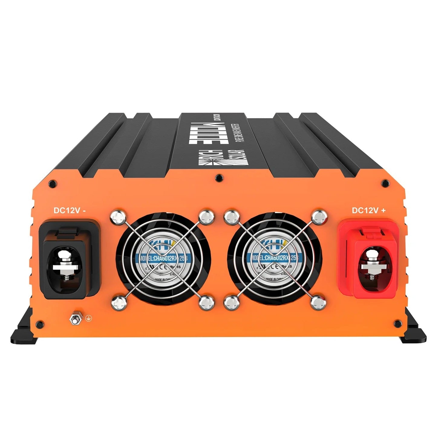 Rich Solar 3000 Watt 24 Volt Industrial Pure Sine Wave Inverter Accelerator Side View