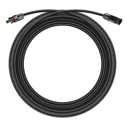 Rich Solar 50ft 10 Gauge Solar Panel Extension Black Cable Wire