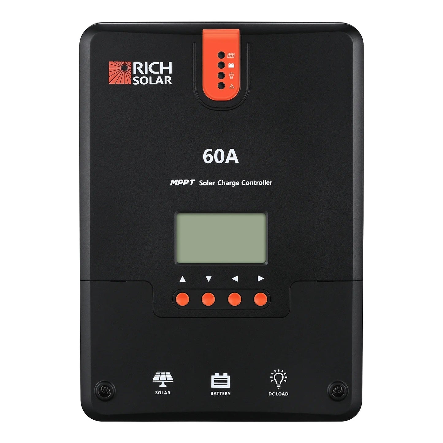 Rich Solar 60 Amp MPPT Solar Charge Controller Front View