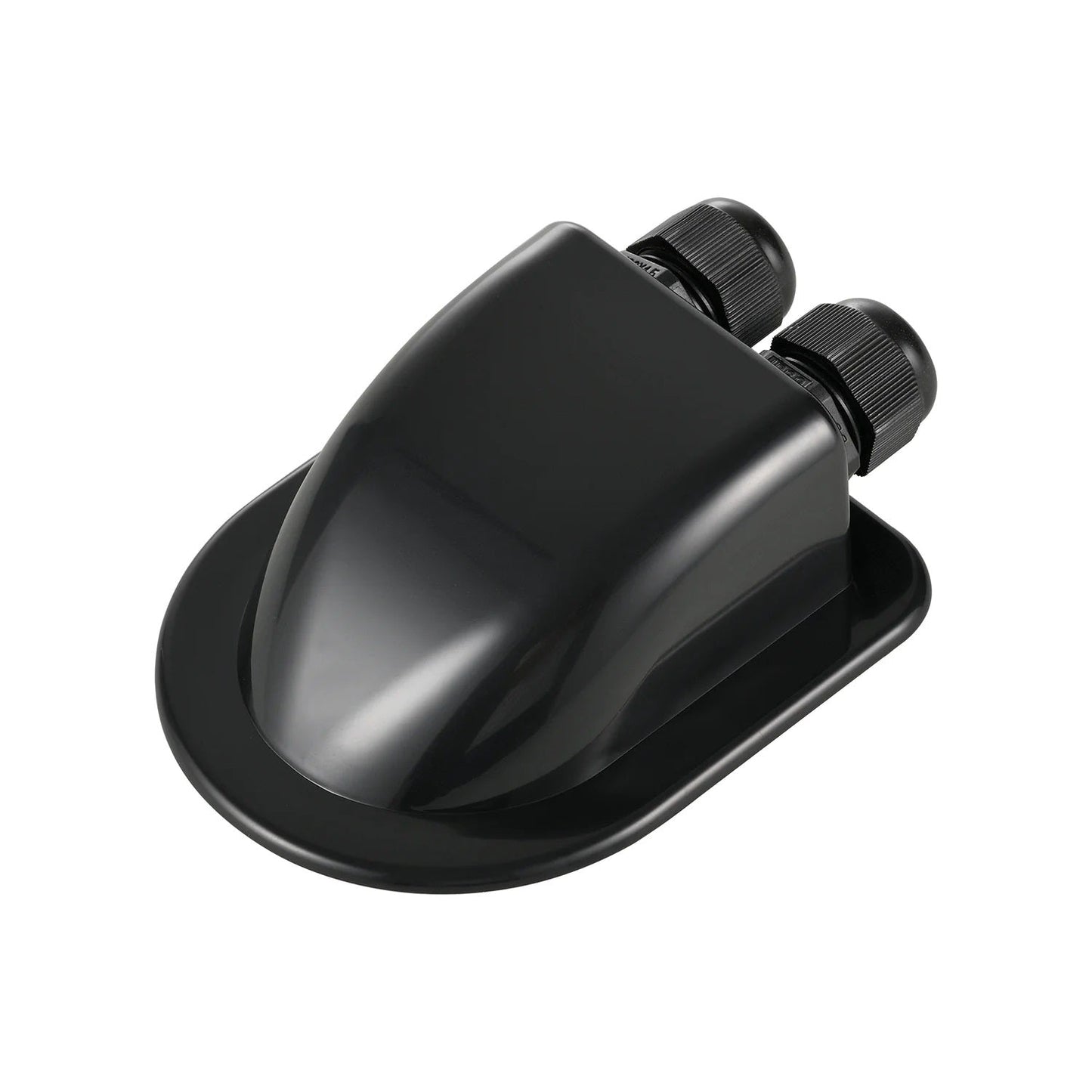 Rich Solar Cable Entry Housing Back Slant View Black