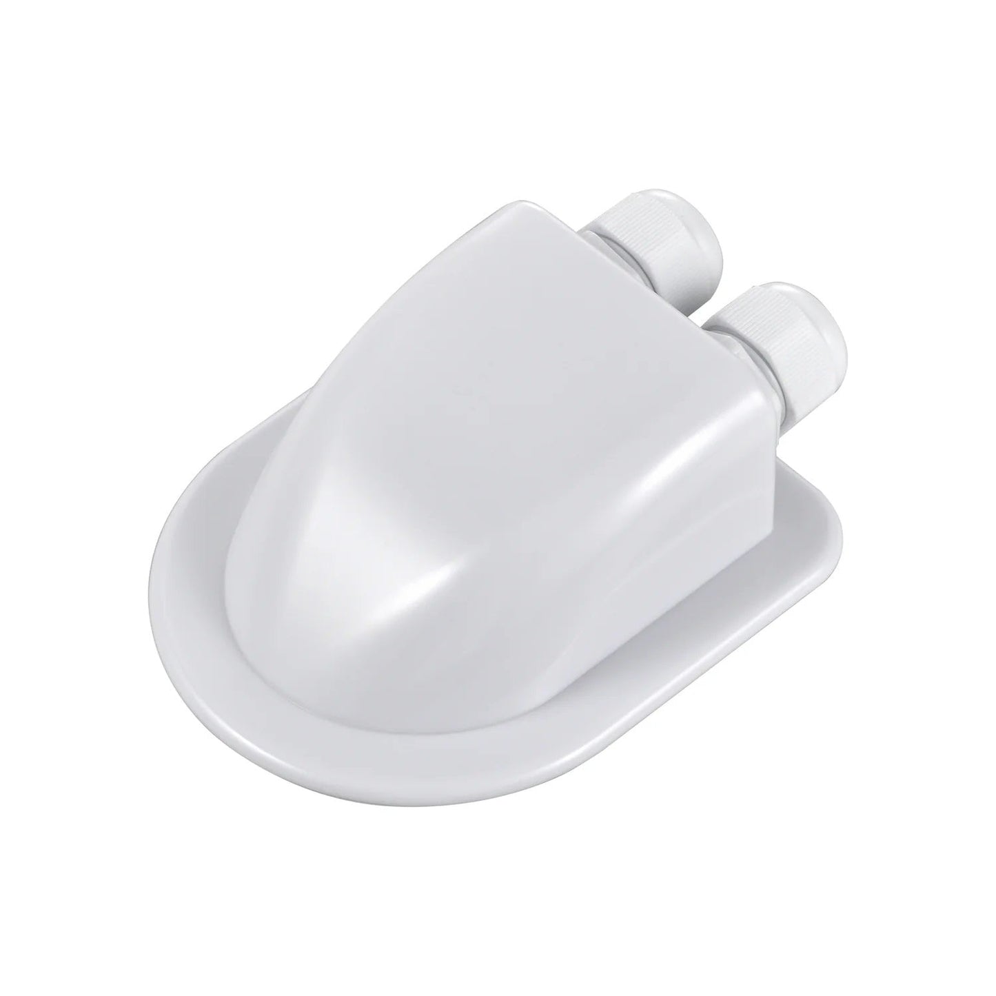 Rich Solar Cable Entry Housing Back Slant View White