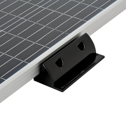 Rich Solar Corner Bracket Mount Set of 6 BLACK At The Panel Side Edge