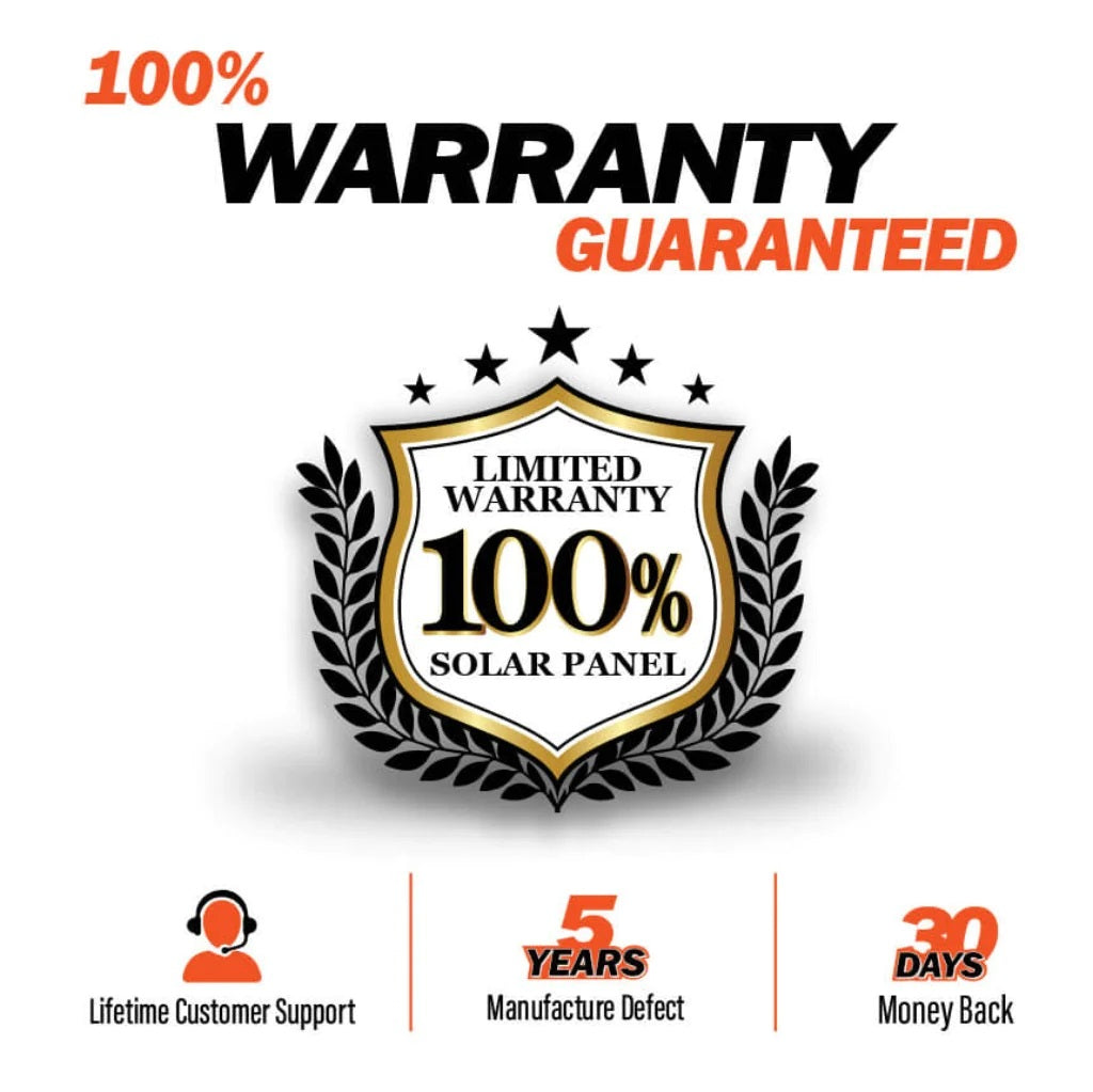 Rich Solar MEGA 100 Watt Monocrystalline Solar Panel Warranty