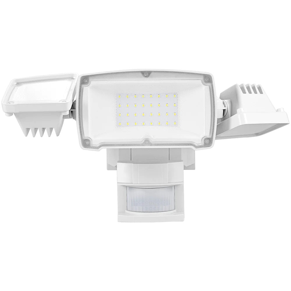 Rich Solar Motion Security Light 1600 Lumens Side Part Facing Different Direction