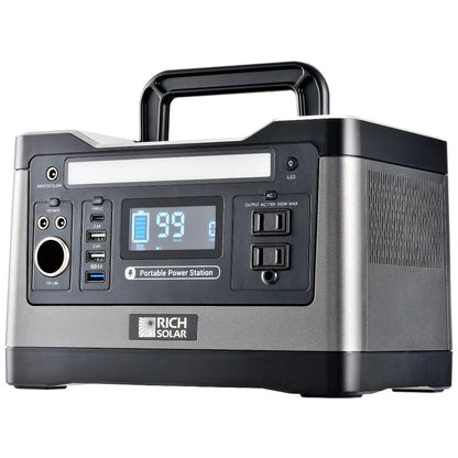 Rich Solar X500 Lithium Portable Power Station Right Side View