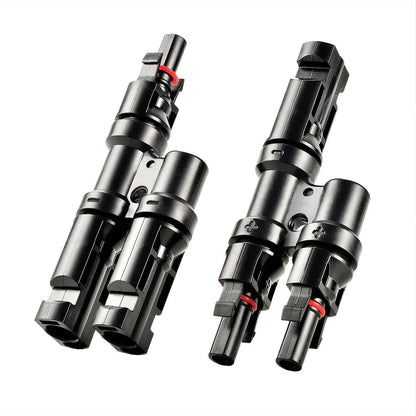 Rich Solar Y Branch Parallel Connectors 2 to 1 Slant Two Terminal Head