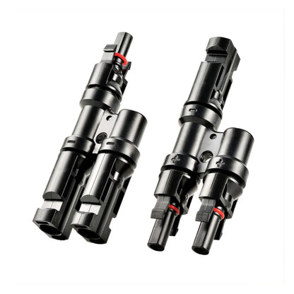 Rich Solar 8000W 48V 120/240VAC Cabin Kit Two black mechanical components on a white background