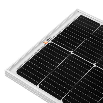 Rich Solar MEGA 100 Slim SLX Monocrystalline Solar Panel with visible brand logo on a white background