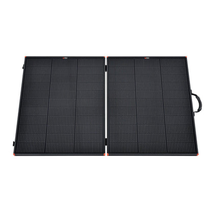 Rich Solar Mega 200W Portable Solar Panel Briefcase Front View Open