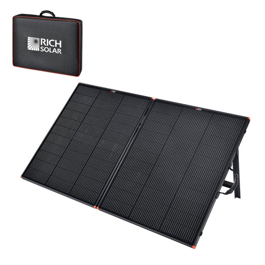 Rich Solar Mega 200W Portable Solar Panel Briefcase with bag