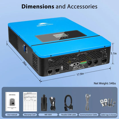 SunGold Power 10KW 48V Split Phase Solar Inverter Dimensions