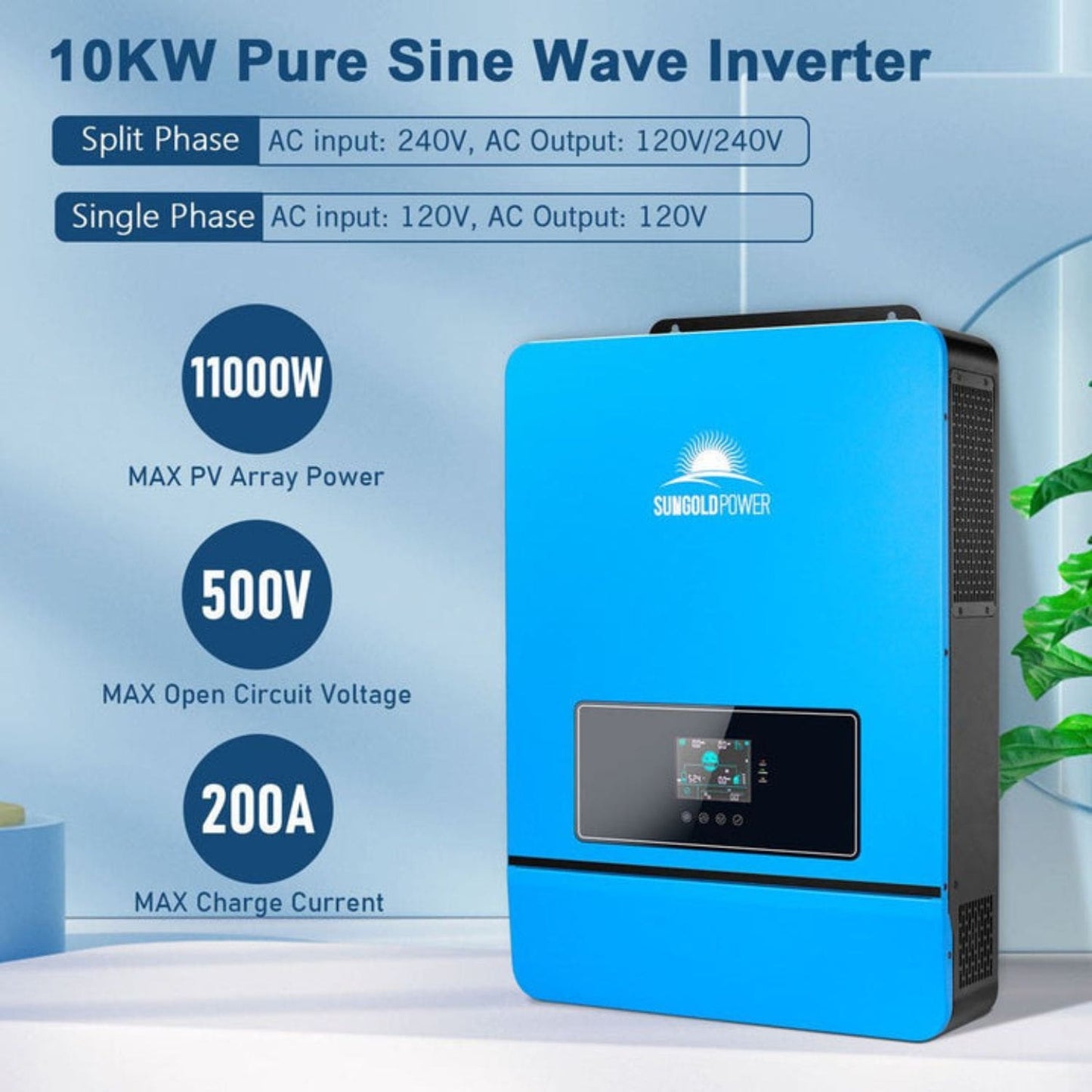 SunGold Power 10 Kilowatt Pure Sine Inverterå