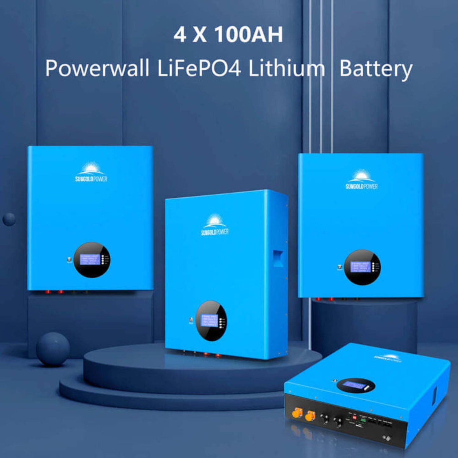 SunGold Power 13000W 48VDC SGM-1320M Off-Grid Solar Kit - 4 x 100AH powerwall Lithium Battery
