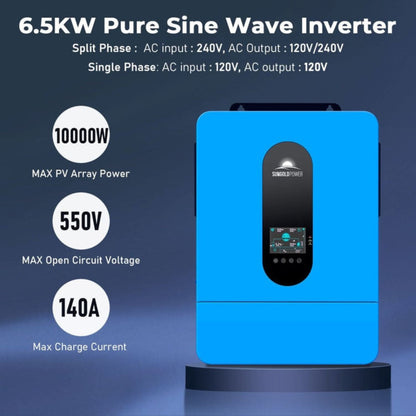 SunGold Power 13000W 48VDC SGR-13K25E Off Grid Solar Kit - 6.5 Pure Sine Wave Inverter