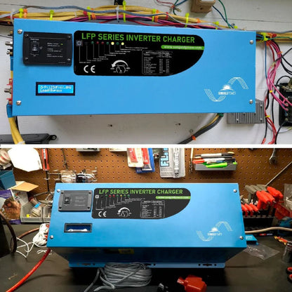 SunGold Power 4000W DC 12V Split Phase Pure Sine Wave Inverter With Charger close up view