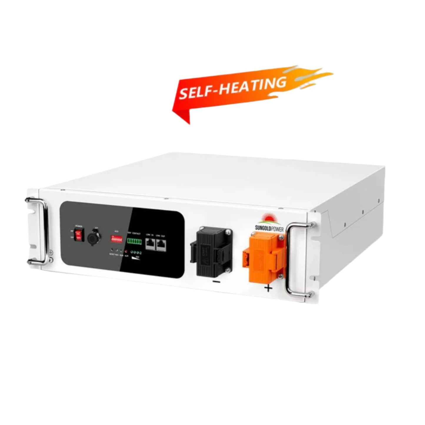 SunGold Power 48V 100AH Lithium Battery Self-Heating Server Rack