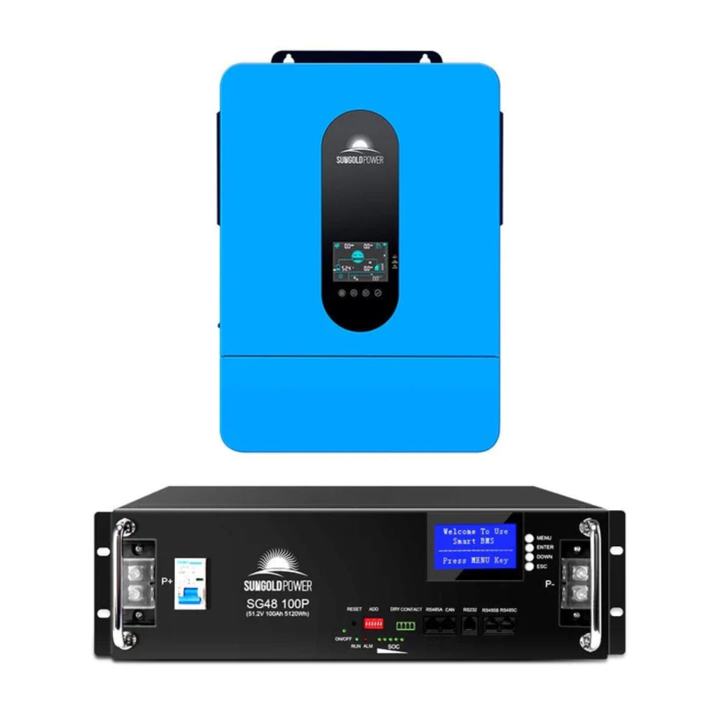 SunGold Power 6.5KW 48V Split Phase Solar Inverter with 1 pc battery