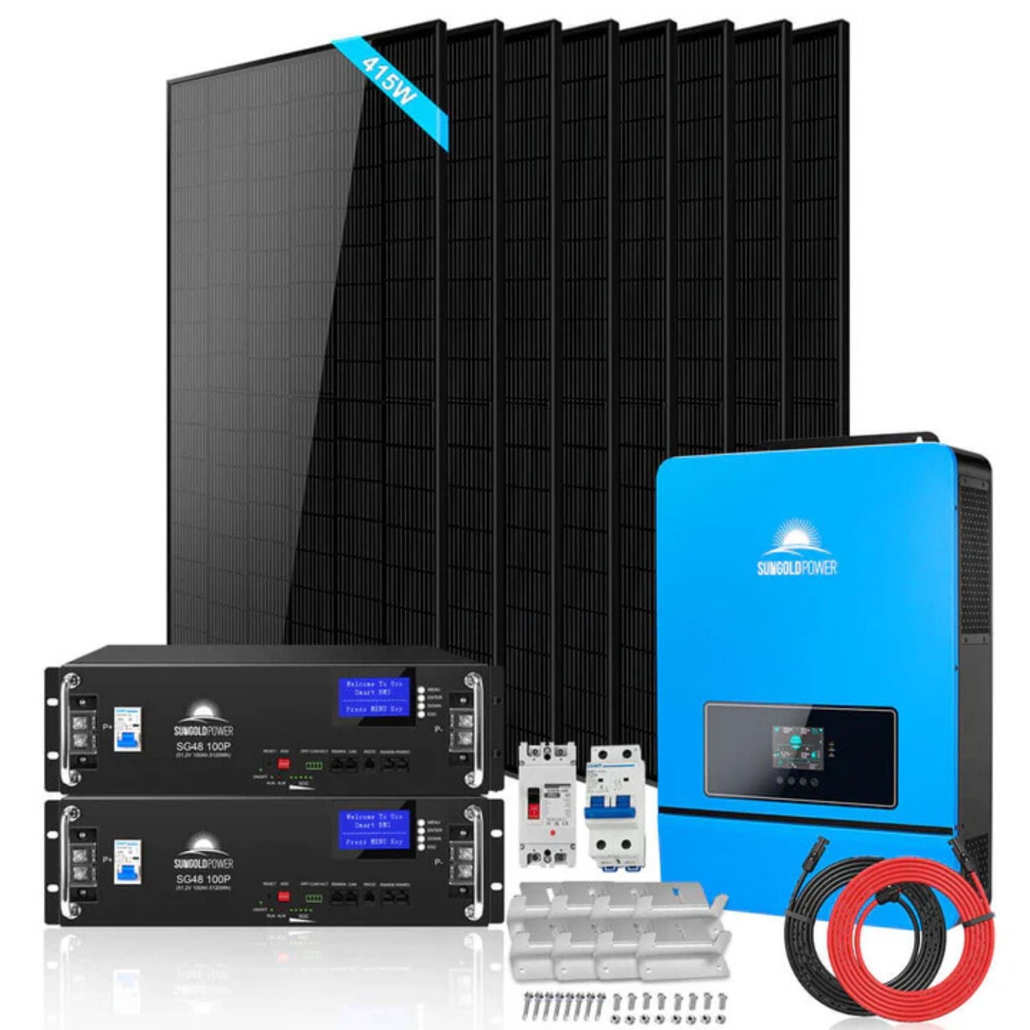 SunGold Power 8000W 48VDC Off-Grid Solar Kit