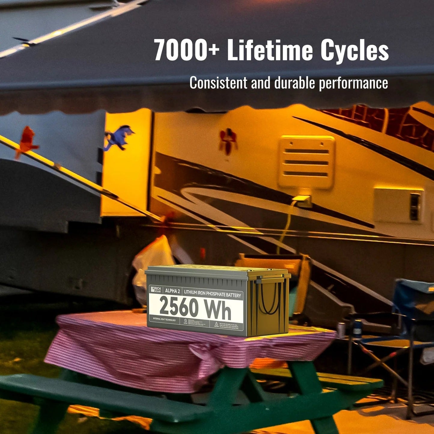 The Rich Solar ALPHA 2 Battery Has Can Run For 7,000+ Lifetime Cycles