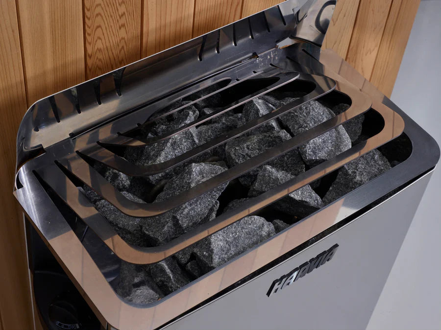 Top of the Harvia Wall Electric Sauna Heater