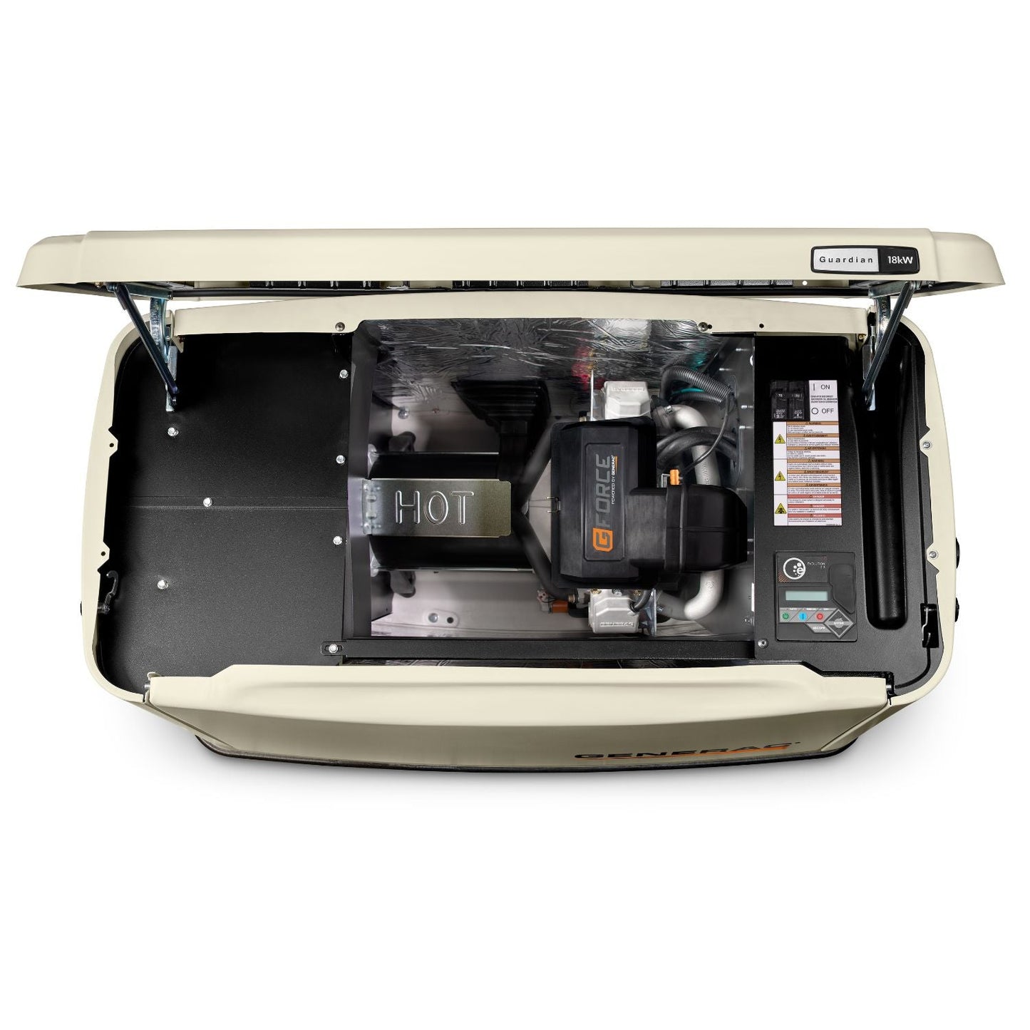 Top view of Generac 18kW Standby Generator