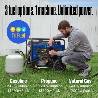 WGen11500TFc - Tri-Fuel with CO Sensor