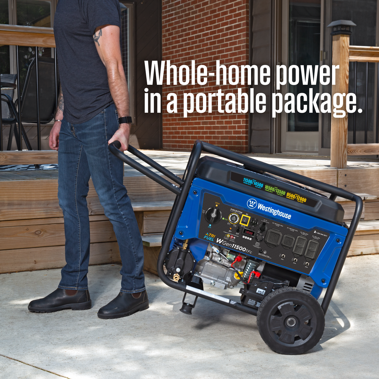 WGen11500TFc - Tri-Fuel with CO Sensor