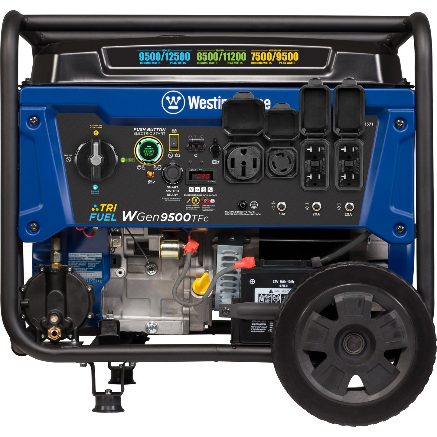 WGen9500TFc - Tri-Fuel with CO Sensor