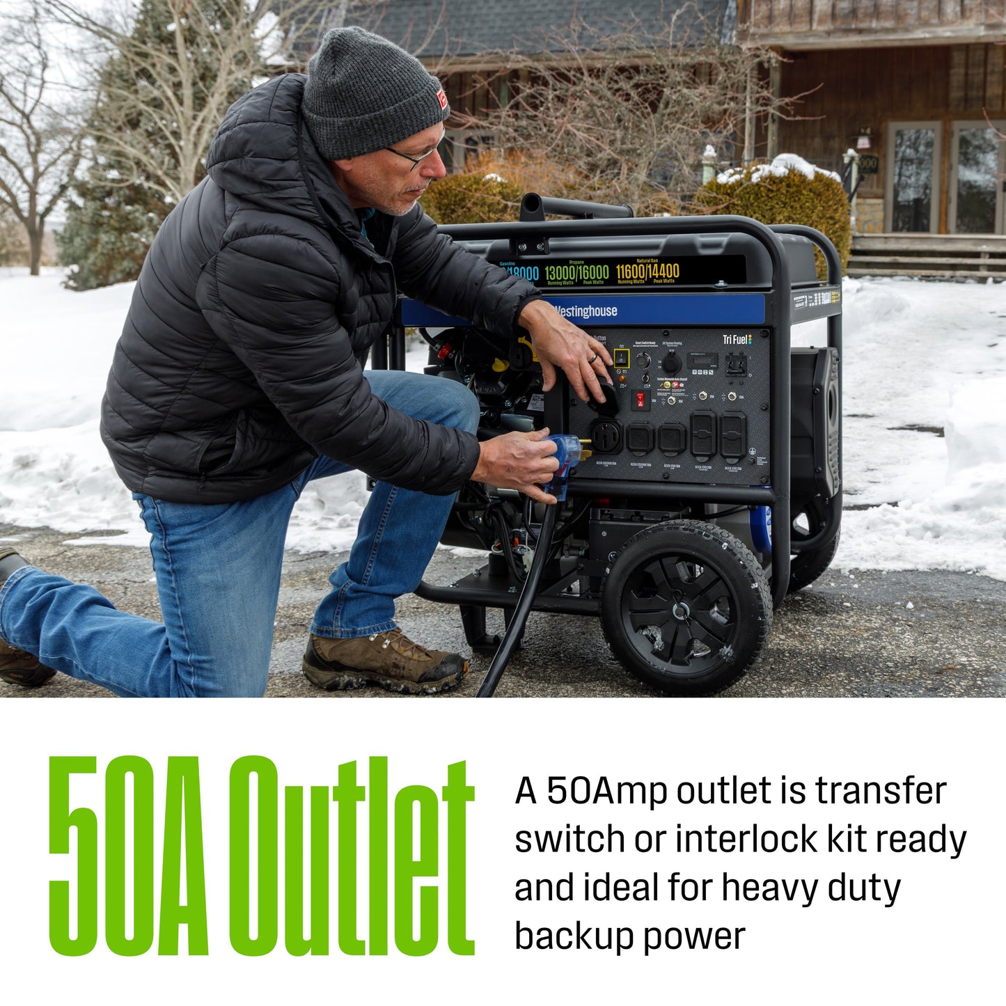 WGen14500TFc - Tri-Fuel with CO Sensor