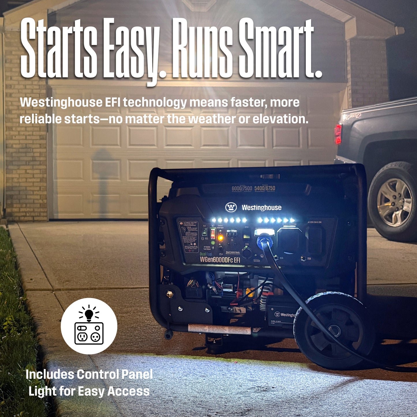 WGen6000DFc EFI - Dual Fuel with CO Sensor