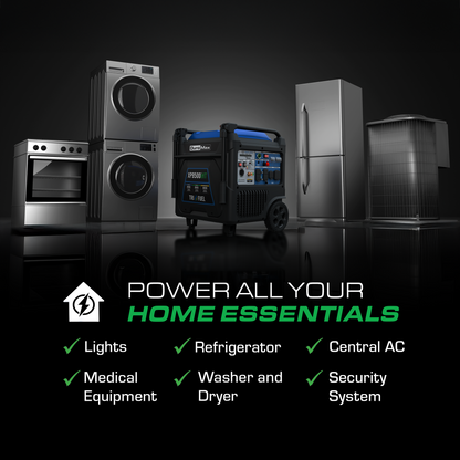 DuroMax XP9500iHT 9,500 Watt Portable Tri Fuel Inverter Generator - Quiet, Low THD