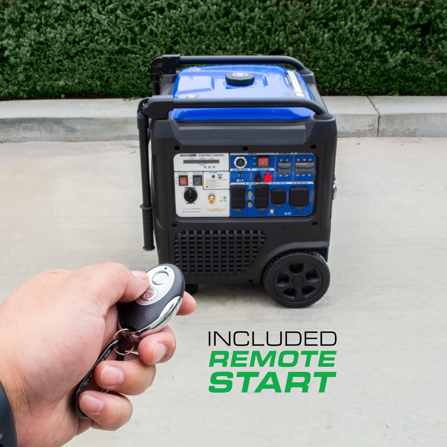 DuroMax XP9500iHT 9,500 Watt Portable Tri Fuel Inverter Generator - Quiet, Low THD