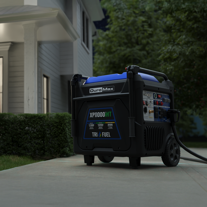 DuroMax XP11000iHT 11,000 Watt Portable Tri Fuel Inverter Generator - Quiet, Low THD