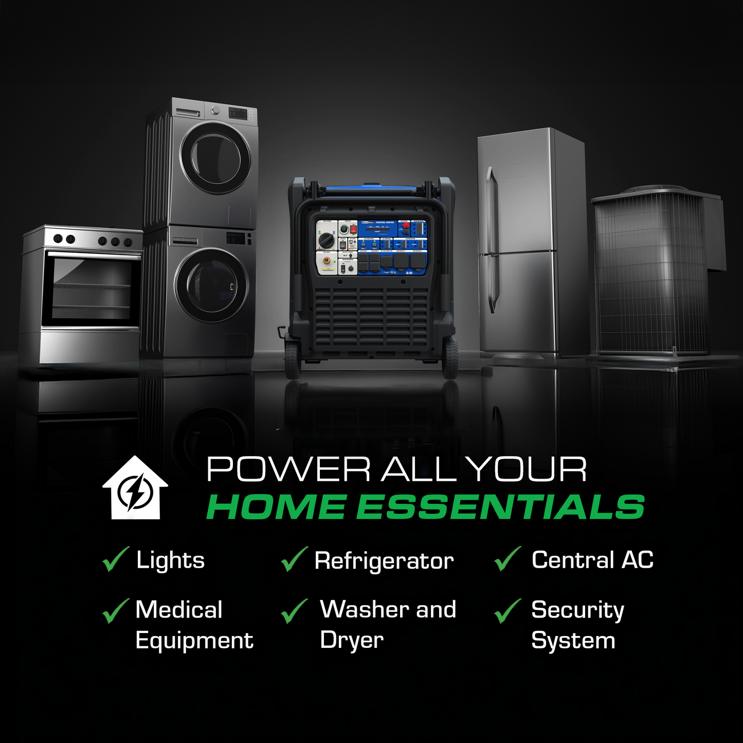 DuroMax XP28000iHT 28,000 Watt Tri Fuel Portable Inverter Generator w/ CO Alert