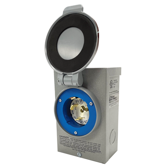 DuroMax XP50PB 50-Amp 12,500-Watt Metallic Power Inlet Box