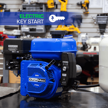 DuroMax XP7HPX 212cc 3/4" Shaft Recoil/Electric Start Horizontal Dual Fuel Engine
