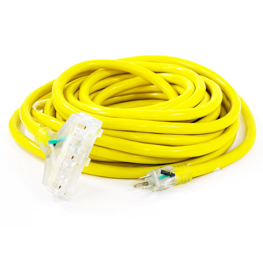 DuroMax XPC10050C 50-Foot 10 Gauge Triple Tap Extension Power Cord.