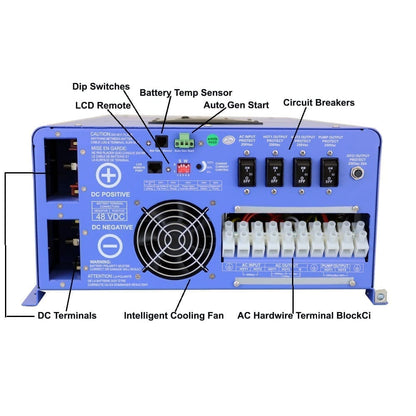 AIMS Power 12kW 48VDC Off-Grid Solar Kit | 3960W Solar