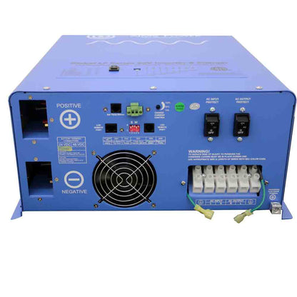 AIMS Power 6000 Watt 24 Volt Pure Sine Inverter Charger Inputs & Outputs