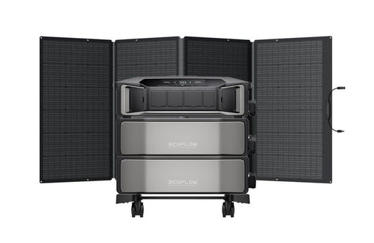 Ecoflow Delta Pro Ultra Powerstation with 2x Expansion Batteries - 12,288 Watt Hours - Includes Ecoflow 400W Foldable Solar Panel