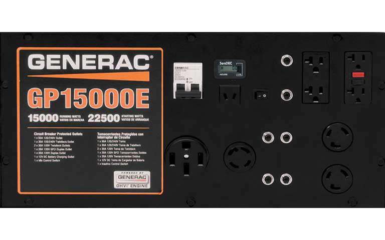 Generac GP15000E 15000W/22500W Gas Generator Electric Start New