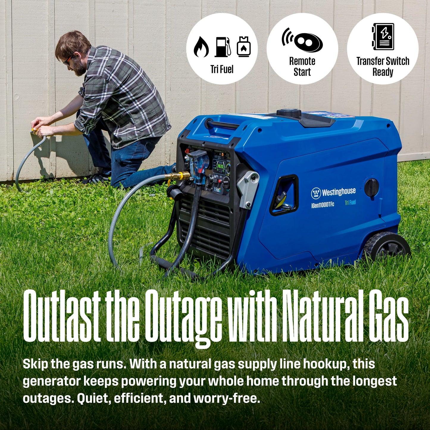 iGen11000TFc Inverter Generator - Tri-Fuel with CO Sensor