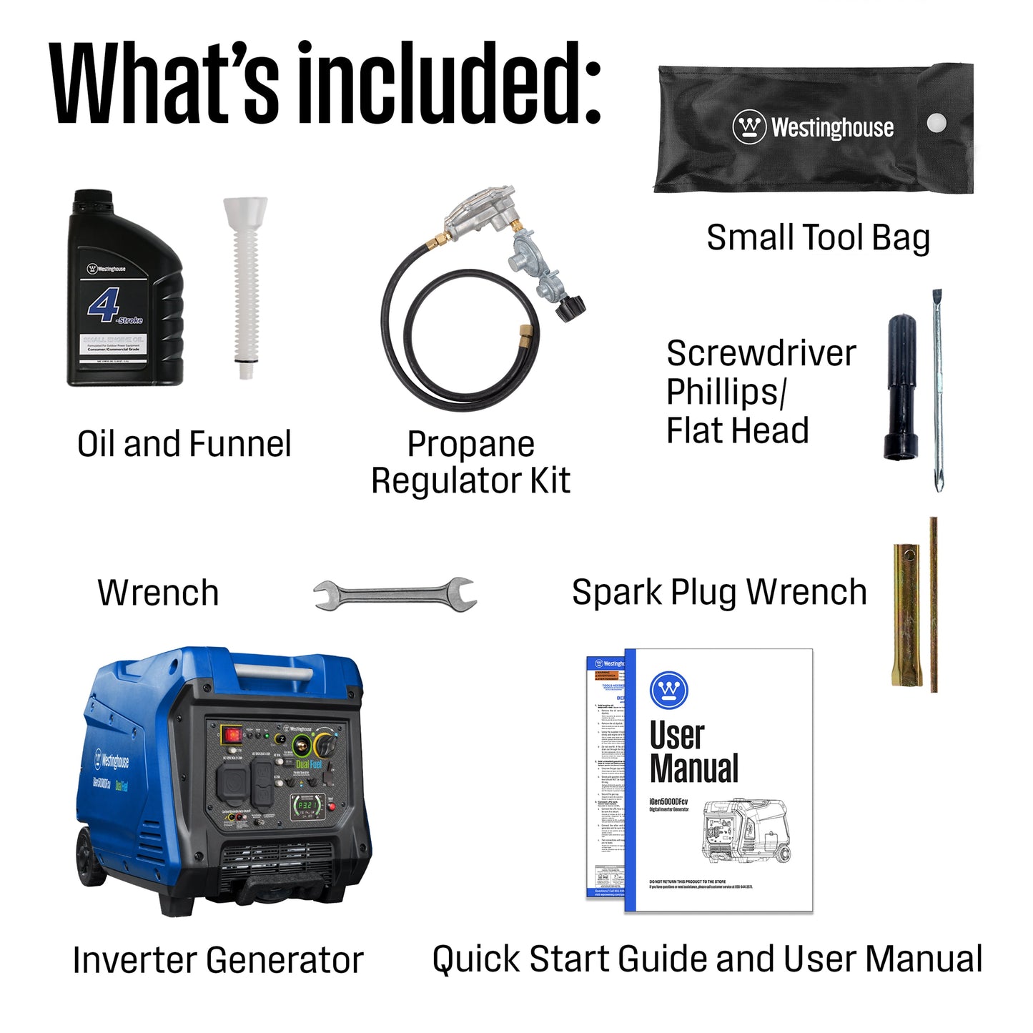 iGen5000DFcv Inverter Generator - Dual Fuel with CO Sensor